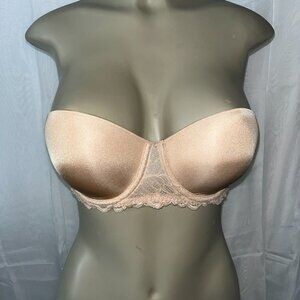 CALVIN KLEIN SEDUCTIVE COMFORT LACE LIFT STRAPLESS BRA SZ 32D